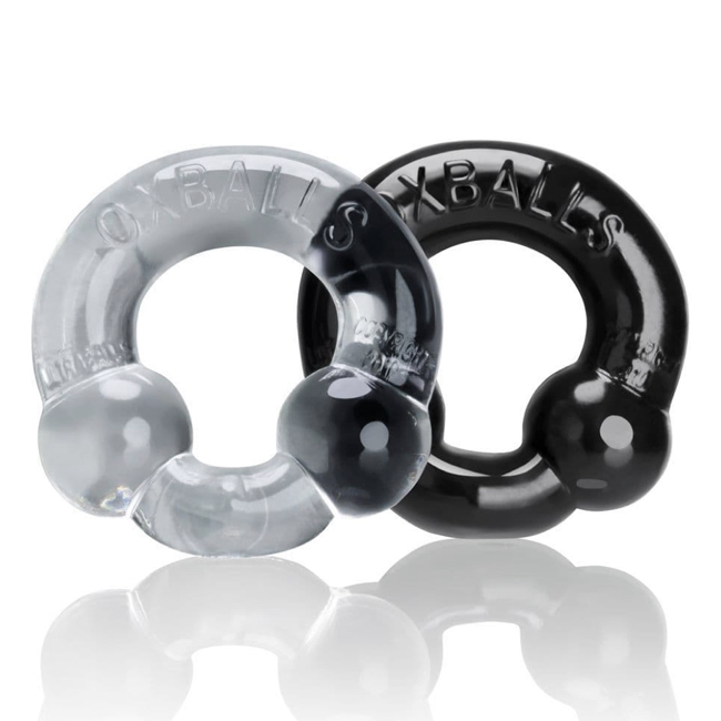 Oxballs Ultraballs  Male Rings Pack - Clear/Black